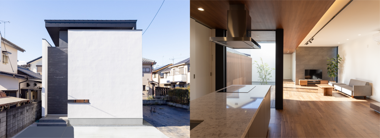 【小江戸川越のモダンな長屋の邸宅】